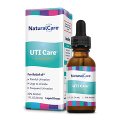 NTB030 | NaturalCare UTI Care homeopathic liquid drops 1 fl oz bottle with product box
