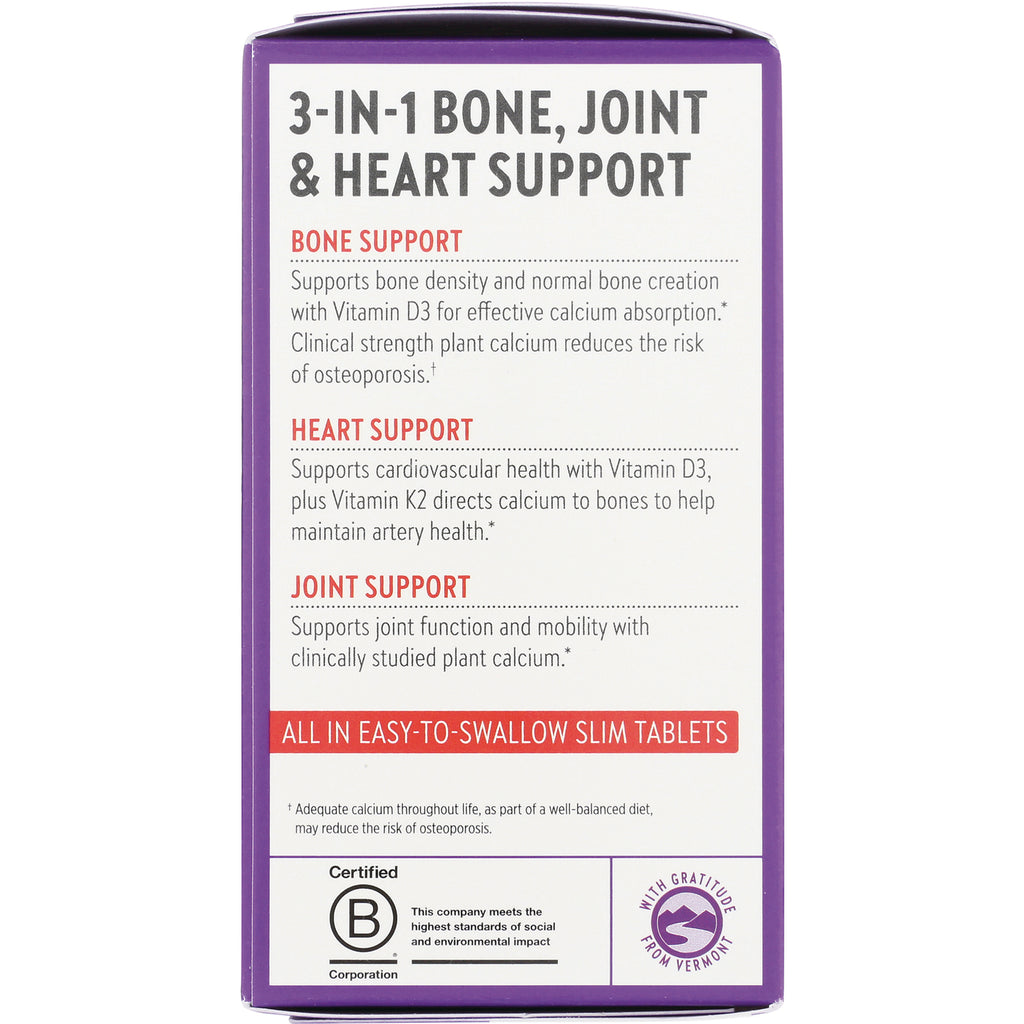 NWC152 | back panel listing 3-in-1 bone, joint & heart support benefits and Certified B Corp logo - Thumbnail