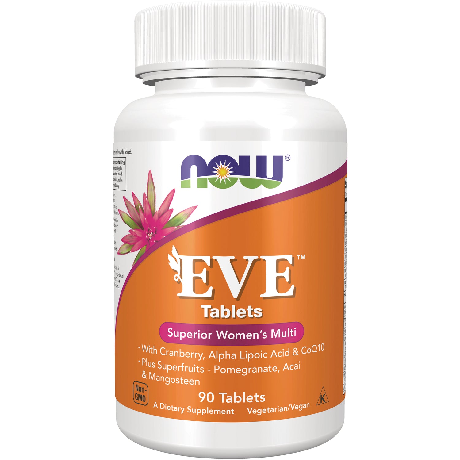 NWF540 | NOW EVE Tablets Superior Women's Multi 90 tablets white bottle with orange label