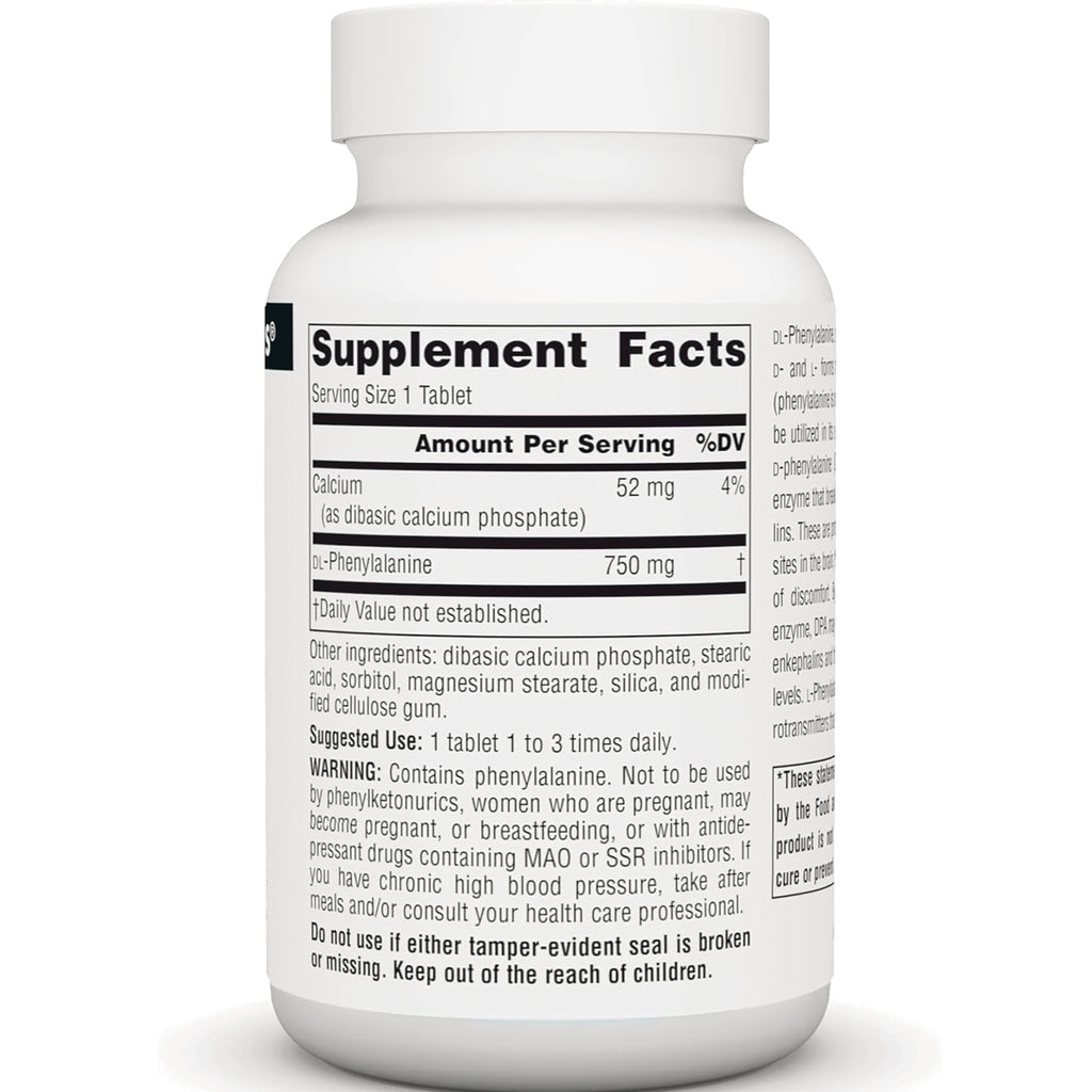 SN338 | Back label with Supplement Facts panel, ingredients, suggested use, and warning text - Thumbnail