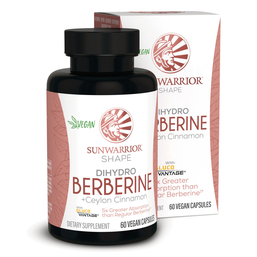 SNW055 | Sunwarrior Shape Dihydro Berberine + Ceylon Cinnamon dietary supplement, vegan, 60 vegan capsules - Thumbnail