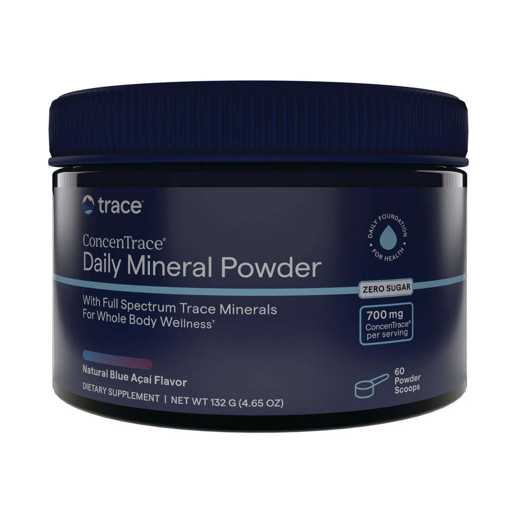 TM165 | Trace ConcenTrace Daily Mineral Powder, Natural Blue Aa flavor, 132 g jar - Thumbnail