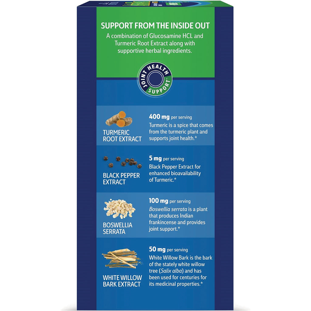 CNT277 | Back panel listing turmeric root extract 400 mg, black pepper 5 mg, boswellia serrata 100 mg, white willow bark 50 mg - Thumbnail