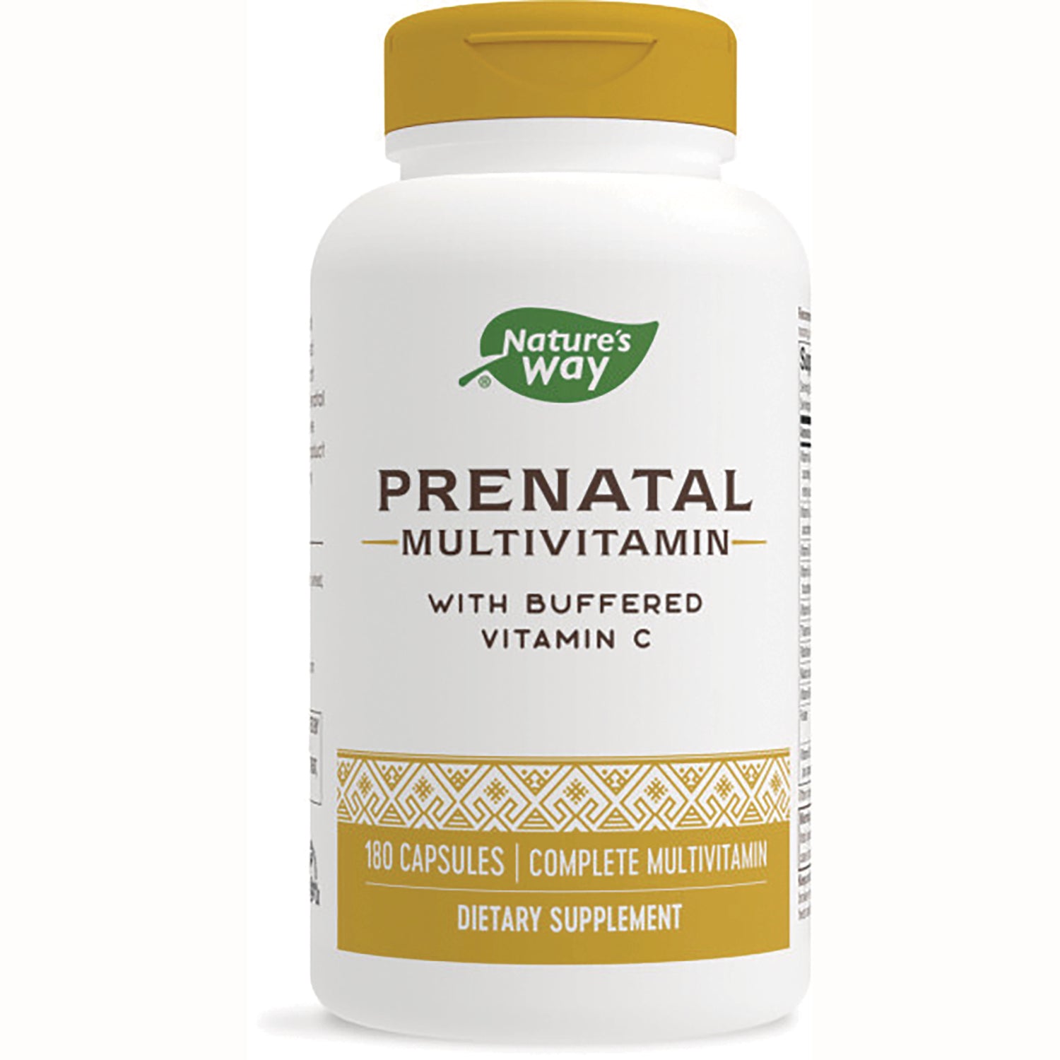 NW305 | Nature's Way prenatal multivitamin bottle with buffered vitamin C, 180 capsules