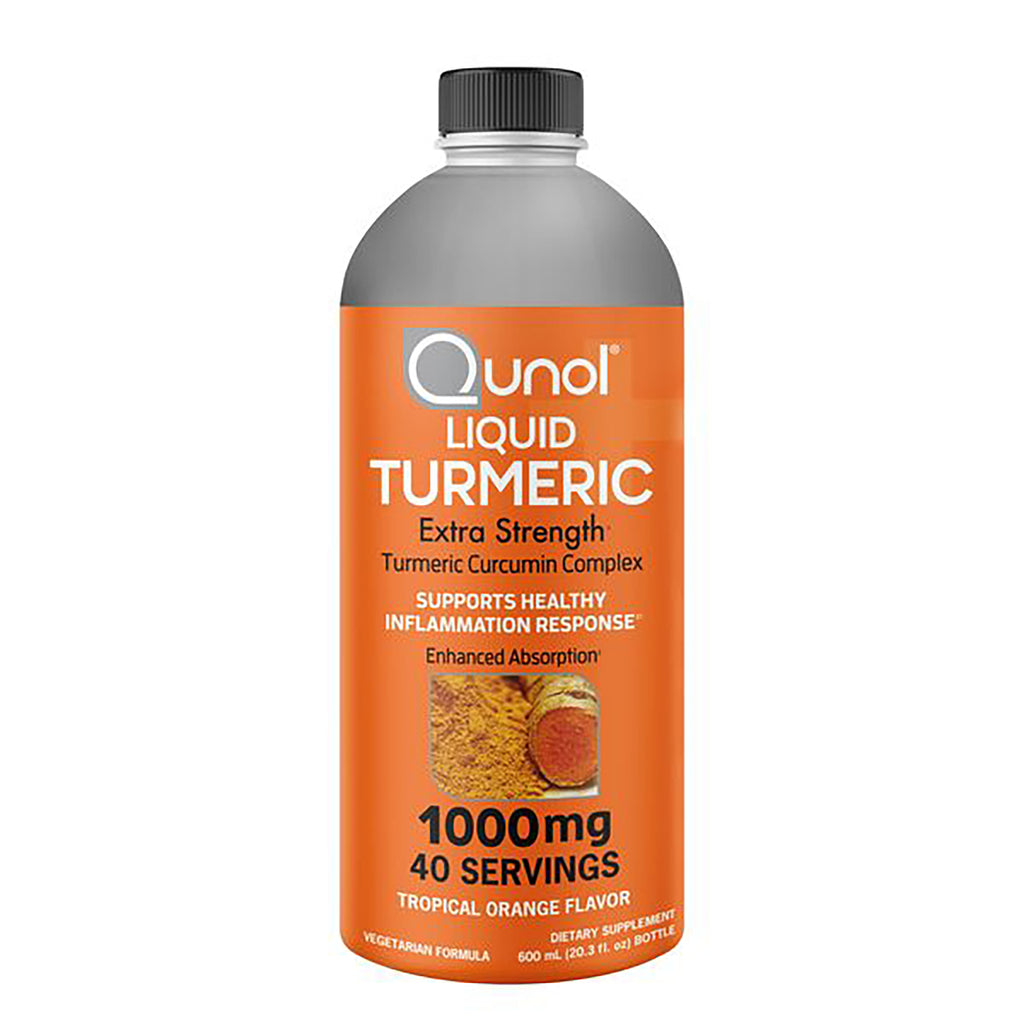 QNL008 | Qunol Liquid Turmeric extra strength 1000mg bottle, 40 servings, tropical orange flavor - Thumbnail