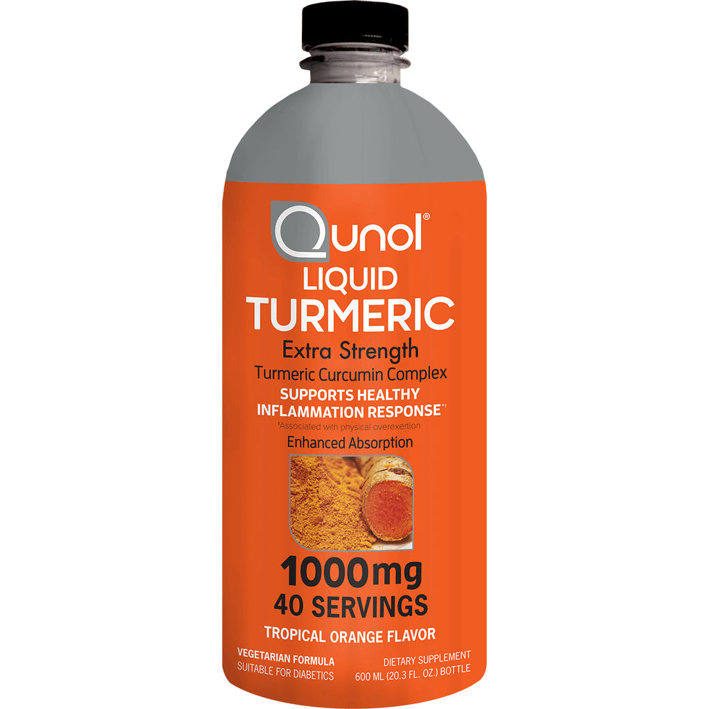 QNL008 | Qunol Liquid Turmeric extra strength 1000mg bottle, 40 servings, tropical orange flavor - Thumbnail