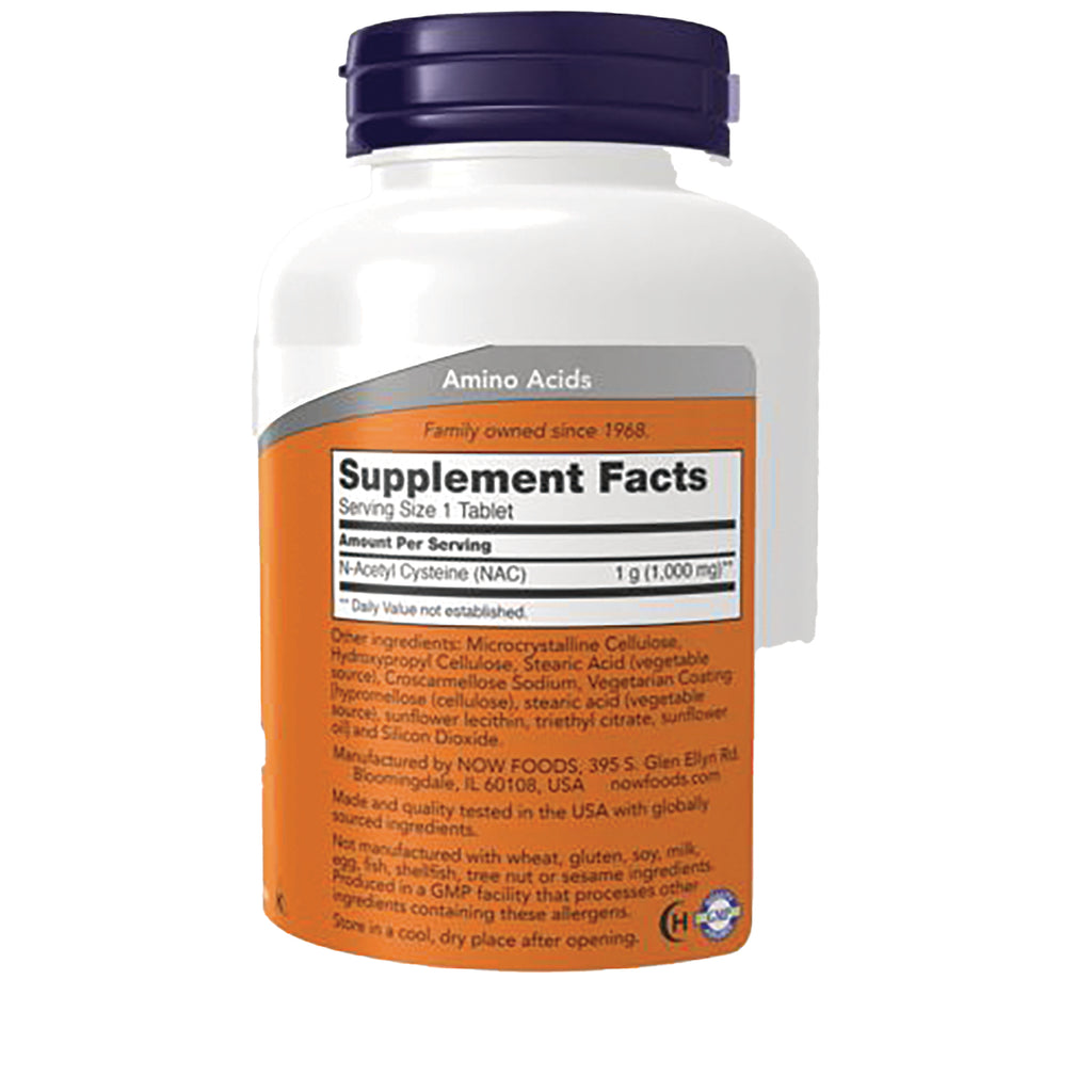 NWF1317 | back of white supplement bottle with orange label showing Supplement Facts and ingredient text - Thumbnail