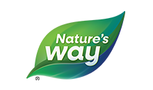 Nature's Way logo with a green leaf on a white background