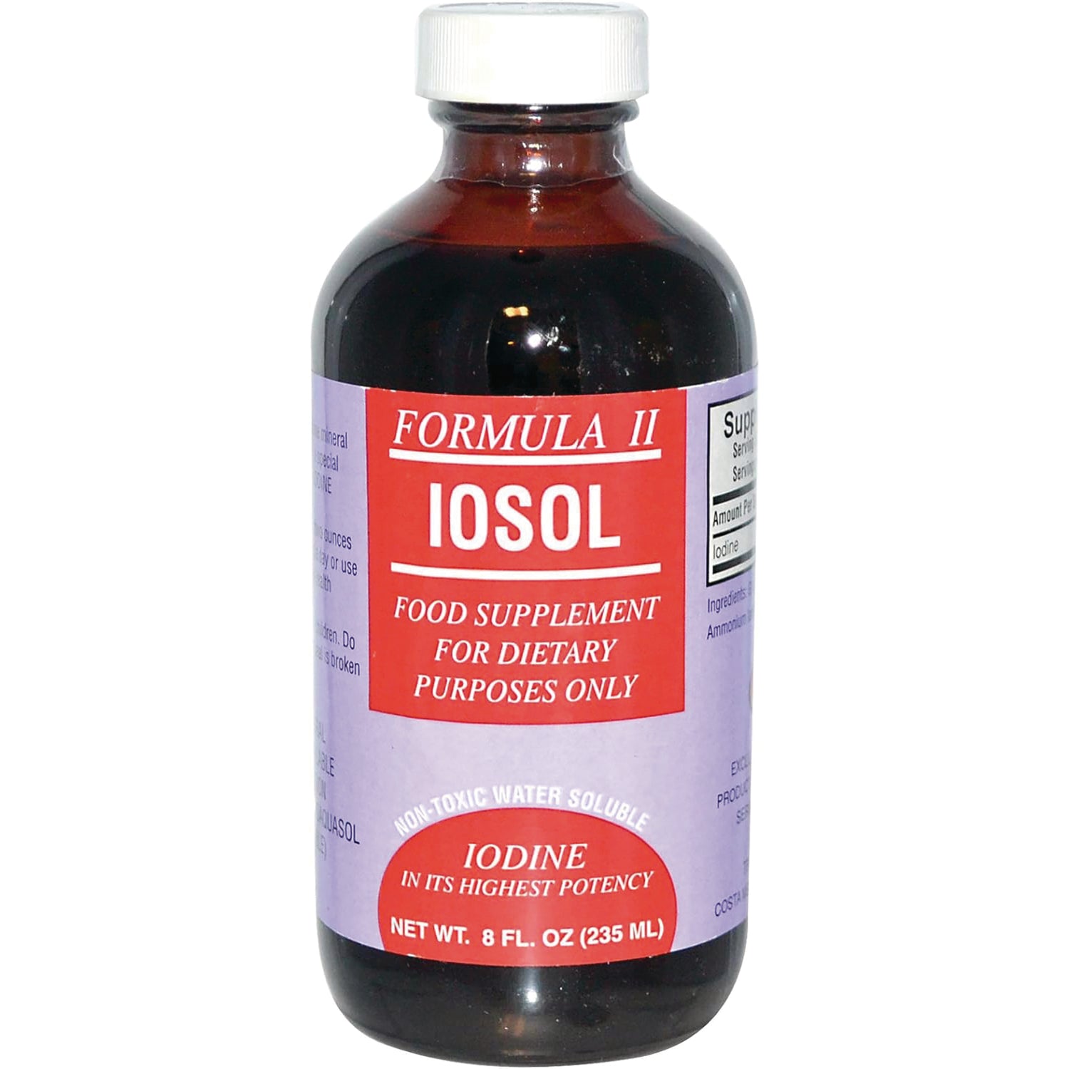 TPC002 | IOSOL Formula II iodine supplement bottle, 8 fl oz (235 mL)