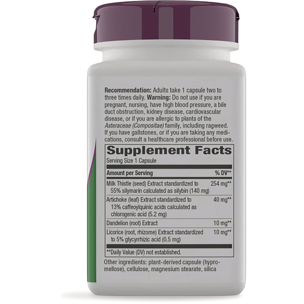 ET264 | back label showing Supplement Facts panel with ingredients, warnings, and directions on white bottle - Thumbnail
