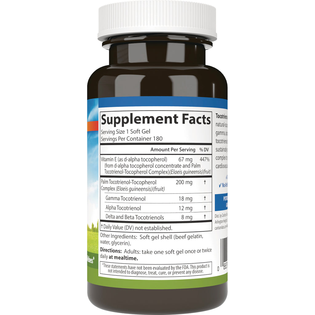 CSN316 | Back of brown supplement bottle showing Supplement Facts label and serving information - Thumbnail