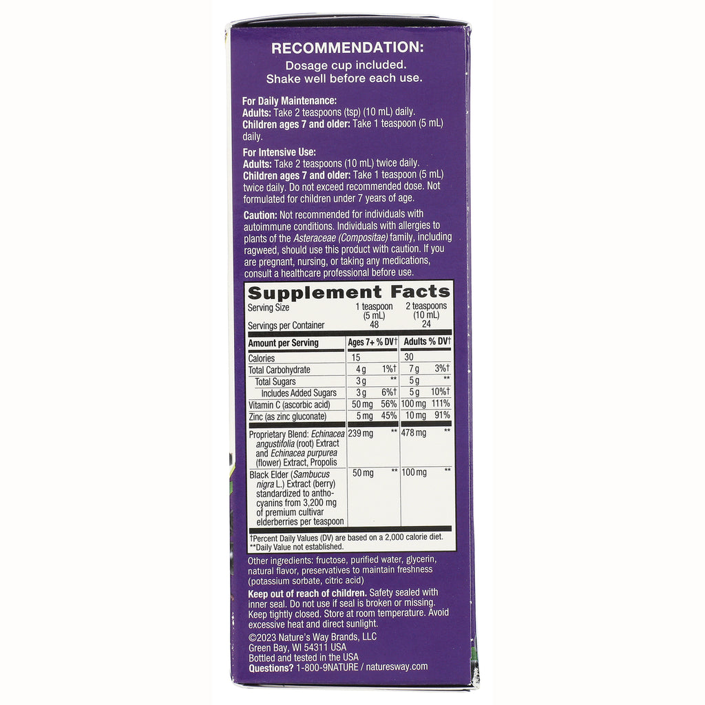 NW666 | Back panel of purple supplement box showing dosage recommendations and Supplement Facts label - Thumbnail