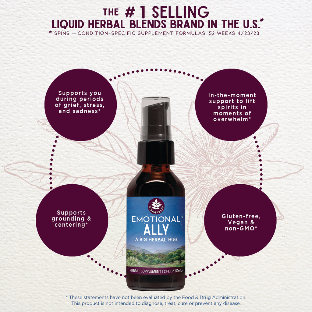 WGH007 | Emotional Ally herbal supplement spray; #1 selling liquid herbal blends brand in the U.S.; gluten-free, vegan, non-GMO - Thumbnail