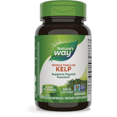 NW153 | Nature's Way Whole Thallus Kelp bottle, 100 vegan capsules, supports thyroid function