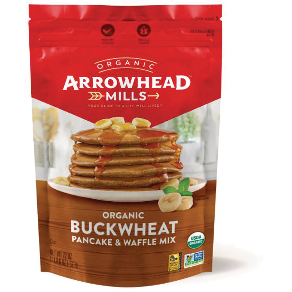 AHM078 | Arrowhead Mills Organic Buckwheat Pancake & Waffle Mix bag, 22 oz - Thumbnail