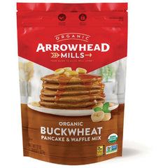 AHM078 | Arrowhead Mills Organic Buckwheat Pancake & Waffle Mix bag, 22 oz
