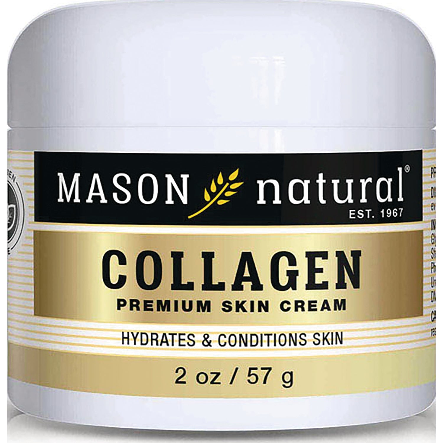 MSN044 | Mason Natural Collagen premium skin cream jar front label showing brand and 2 oz size