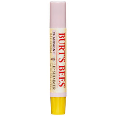 BTB051 | Burt's Bees Champagne lip shimmer tube with pale pink cap and yellow base