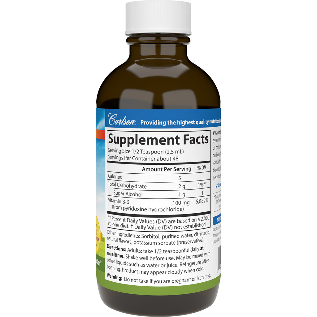 CSN078 | brown supplement bottle back showing Supplement Facts panel with nutrition table and directions - Thumbnail