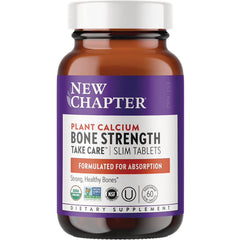 NWC152 | New Chapter Plant Calcium Bone Strength slim tablets bottle labeled Formulated for Absorption