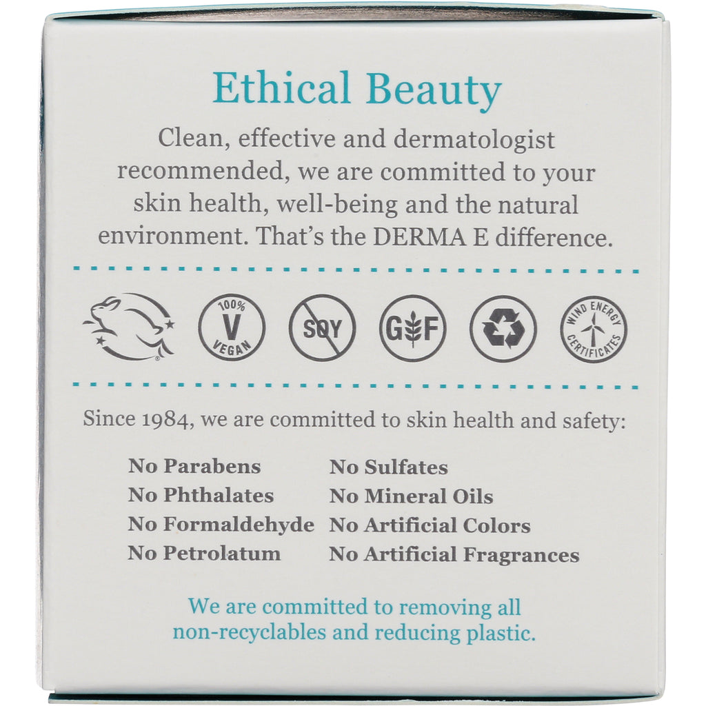 DE002 | Back of box labeled Ethical Beauty with icons and a list stating No Parabens No Sulfates No Artificial Fragrances - Thumbnail