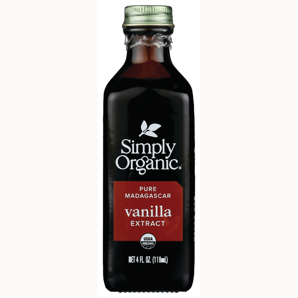 SMP025 | Simply Organic Pure Madagascar vanilla extract glass bottle, 4 fl oz (118 mL) - Thumbnail