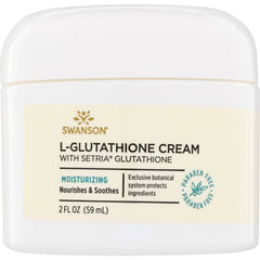 SW1472 | Swanson L-Glutathione Cream with Setria, moisturizing, paraben free, 2 fl oz jar