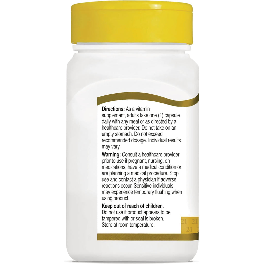 CNT110 | back label of white supplement bottle showing directions, warnings, and storage instructions - Thumbnail