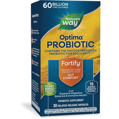 NW803 | Nature's Way Optima Probiotic Fortify box front with 30 delayed-release capsules