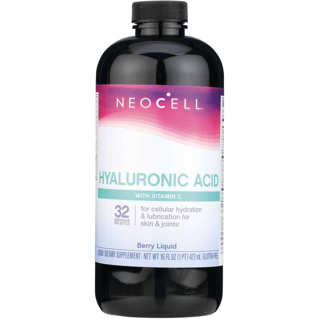 NEC010 | Neocell Hyaluronic Acid with Vitamin C berry liquid 16 fl oz bottle - Thumbnail