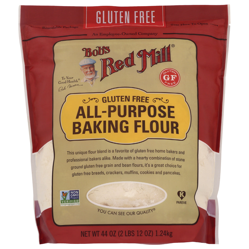 BOB307 | Bob's Red Mill gluten free all-purpose baking flour bag front with label and product window - Thumbnail