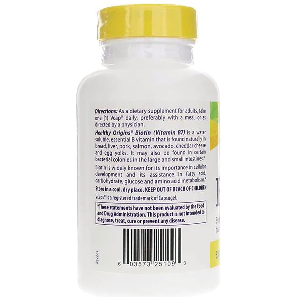 HRG095 | back label of white supplement bottle showing directions text, warning box and barcode - Thumbnail