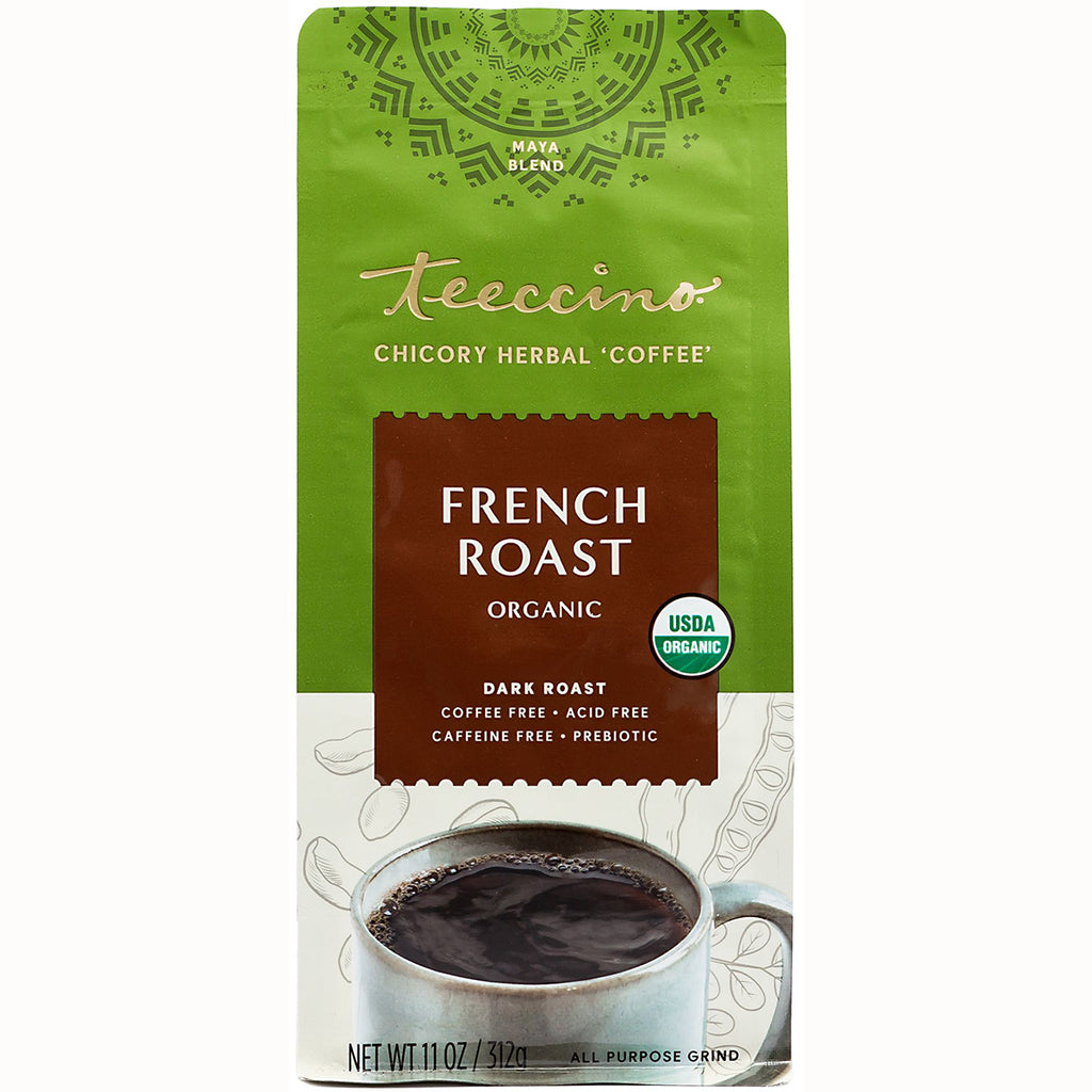 TCN006 | Teeccino Maya Blend French Roast organic chicory herbal coffee, 11 oz bag - Thumbnail