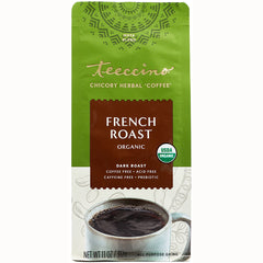 TCN006 | Teeccino Maya Blend French Roast organic chicory herbal coffee, 11 oz bag