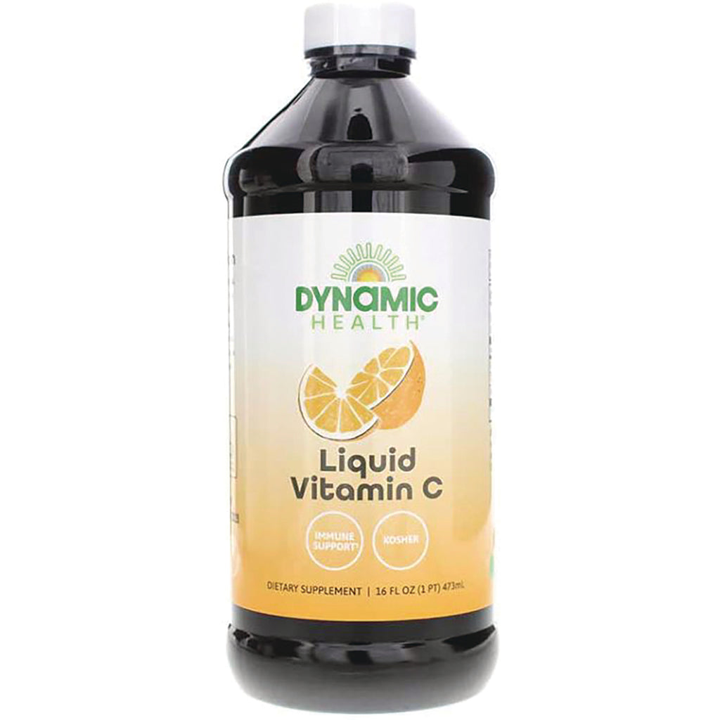 DYH050 | Dynamic Health Liquid Vitamin C bottle 16 fl oz with orange slice label - Thumbnail