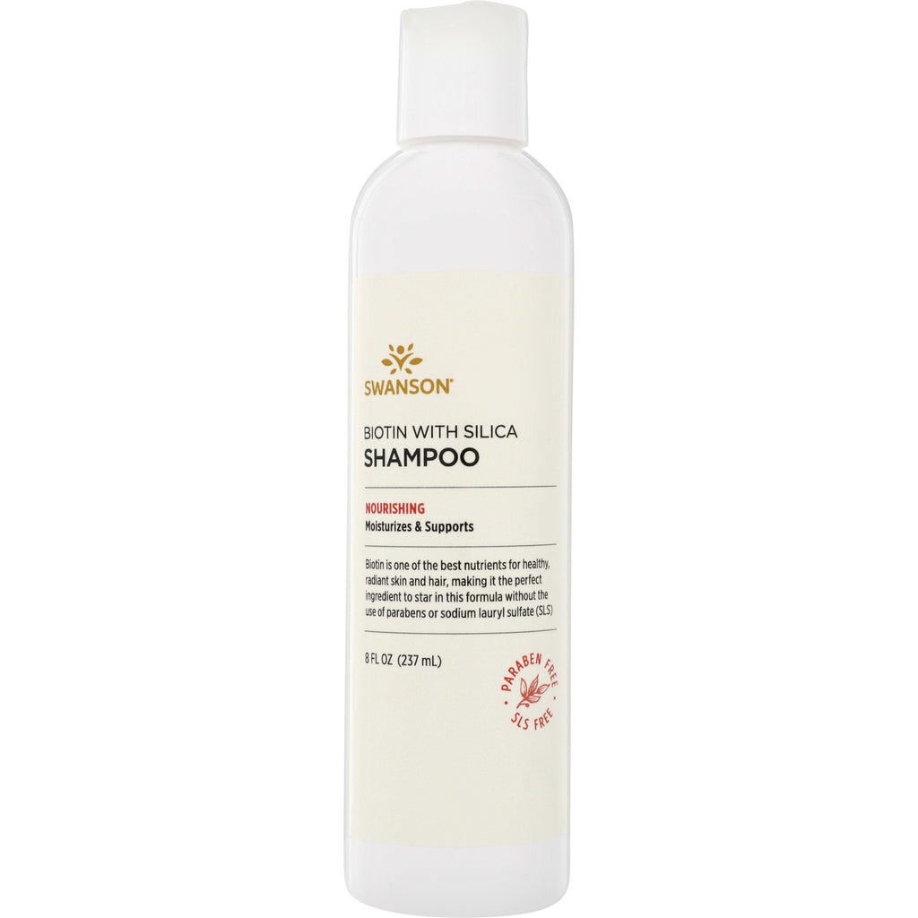 SW1487 | Swanson Biotin with Silica Shampoo, 8 fl oz bottle; Paraben Free, SLS Free - Thumbnail