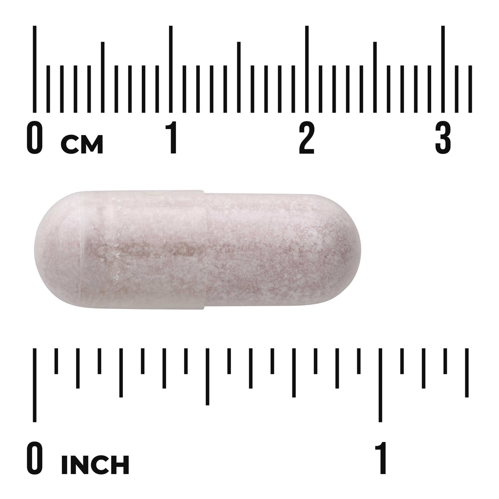 SW1082 | Beige capsule with size scale in cm and inches, labeled 03 cm and 01 inch - Thumbnail