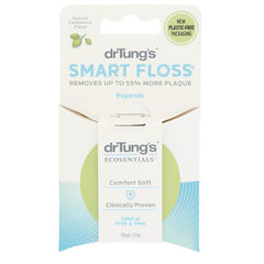 DT001 | drTung's Smart Floss retail box front showing SMART FLOSS branding and new plastic-free packaging badge
