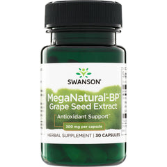 SWU415 | Swanson MegaNatural-BP Grape Seed Extract, Antioxidant Support, 300 mg per capsule, 30 capsules