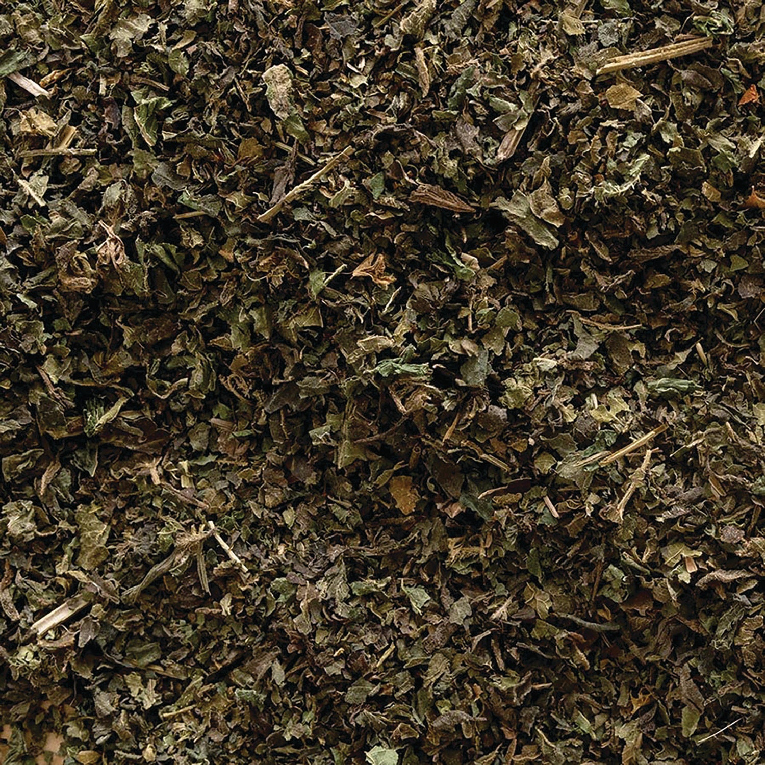 FNP018 | loose dried green herbal leaves shredded texture