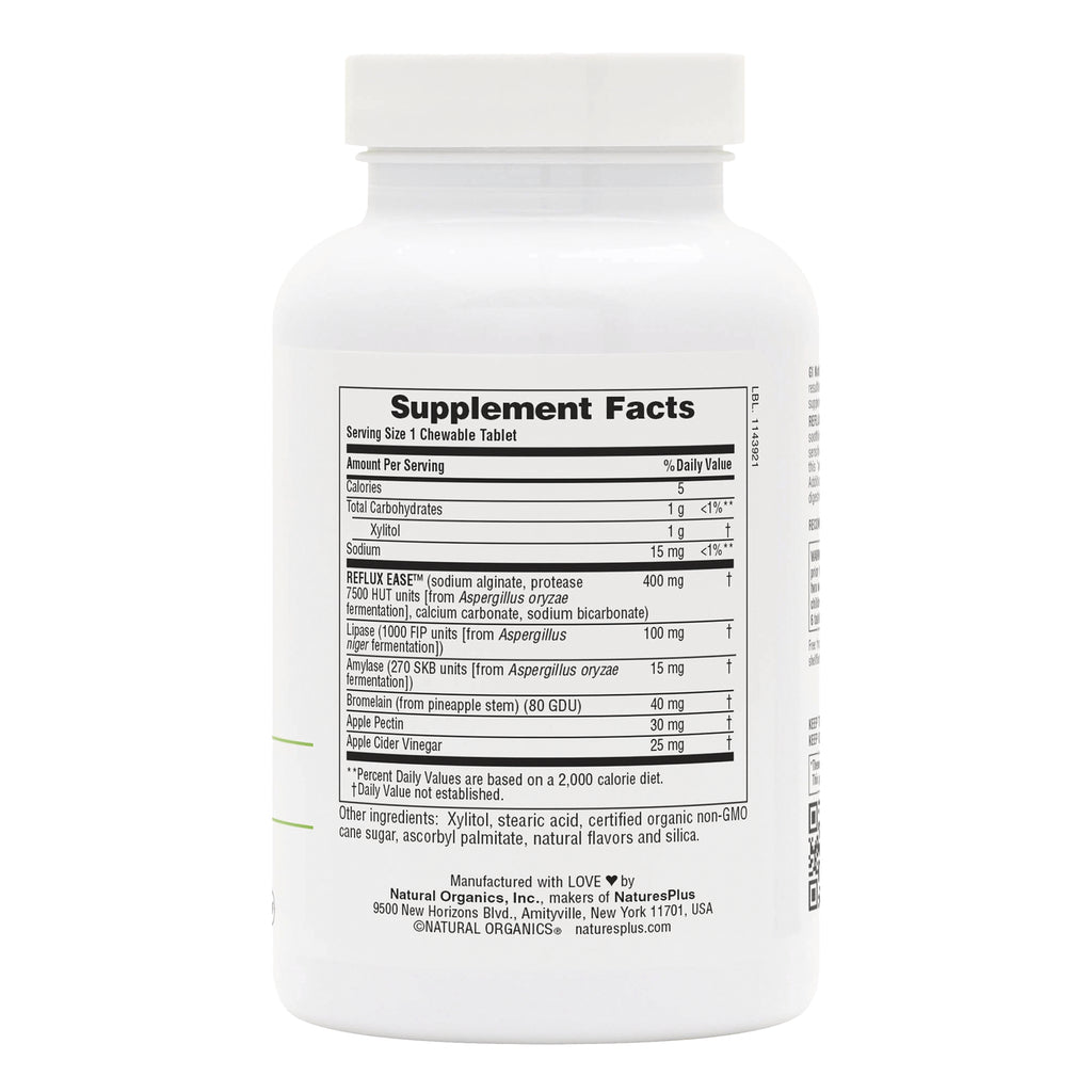 NTP348 | Back label showing Supplement Facts panel and ingredient list on white supplement bottle - Thumbnail