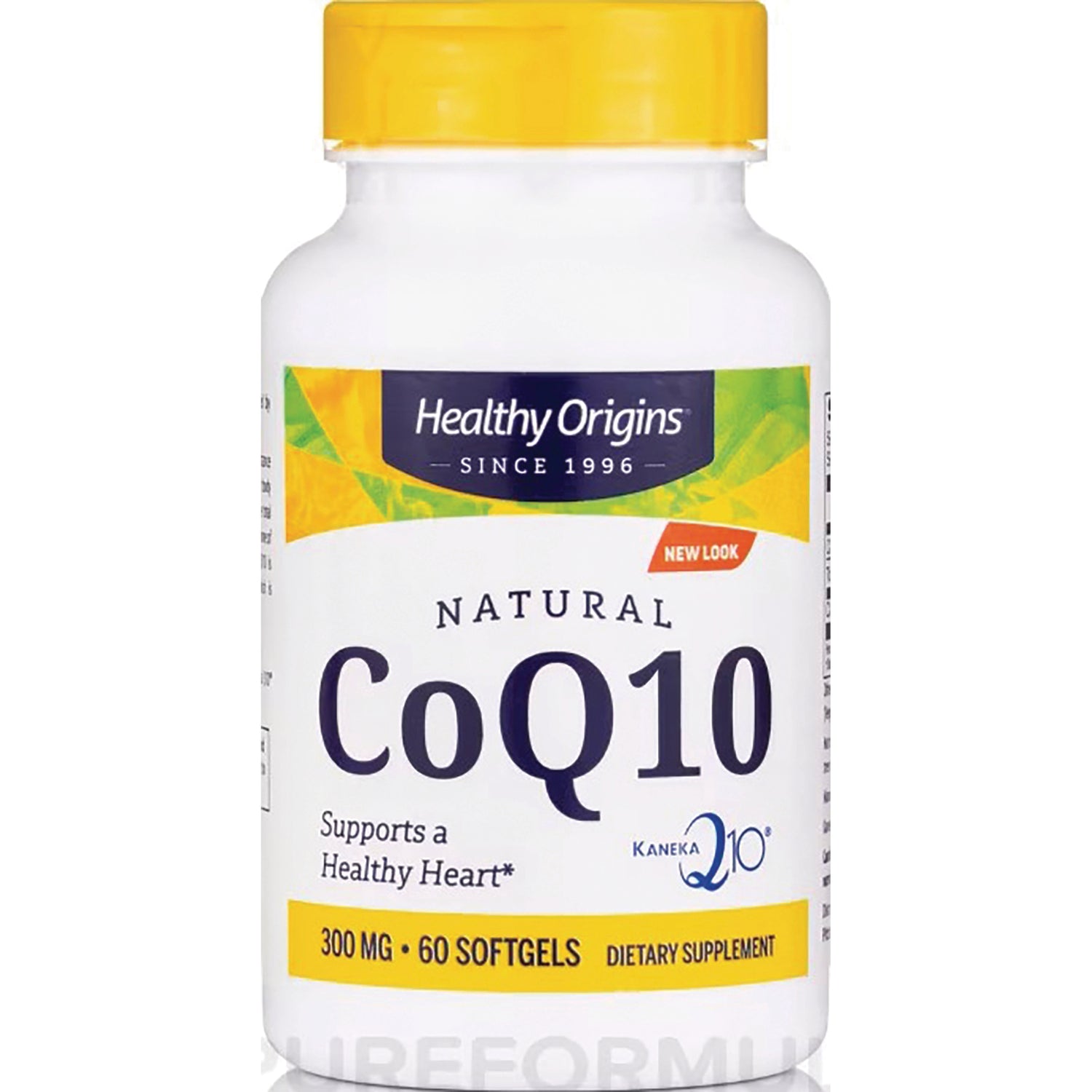 HRG017 | Healthy Origins Natural CoQ10 300 mg bottle, 60 softgels dietary supplement
