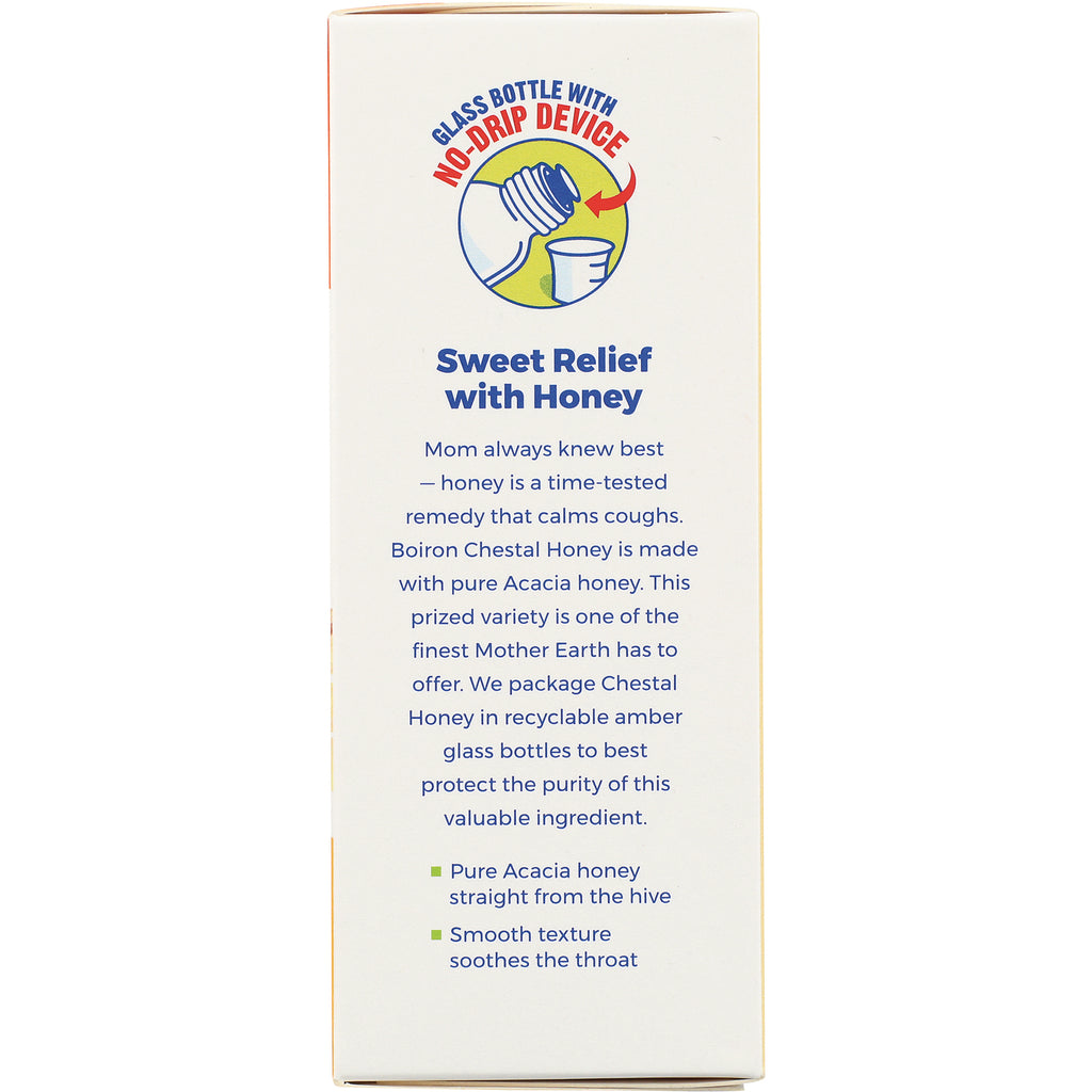 BRN086 | product infographic panel reading Sweet Relief with Honey, describing pure Acacia honey and soothing texture - Thumbnail