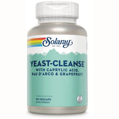 SLR427 | Solaray Yeast-Cleanse with Caprylic Acid, Pau D'Arco & Grapefruit, 90 VegCaps