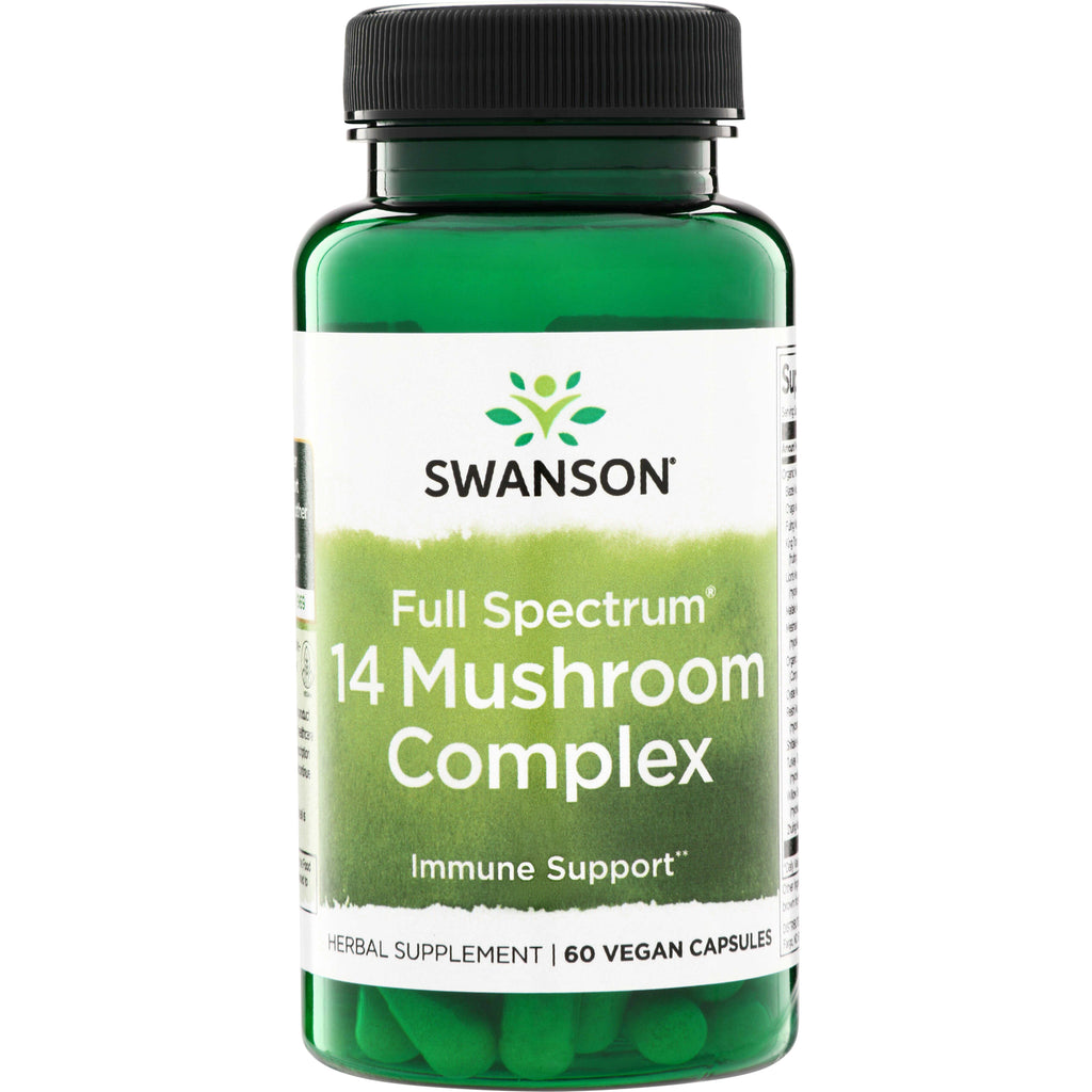 SW1936 | Swanson Full Spectrum 14 Mushroom Complex, Immune Support, 60 vegan capsules - Thumbnail