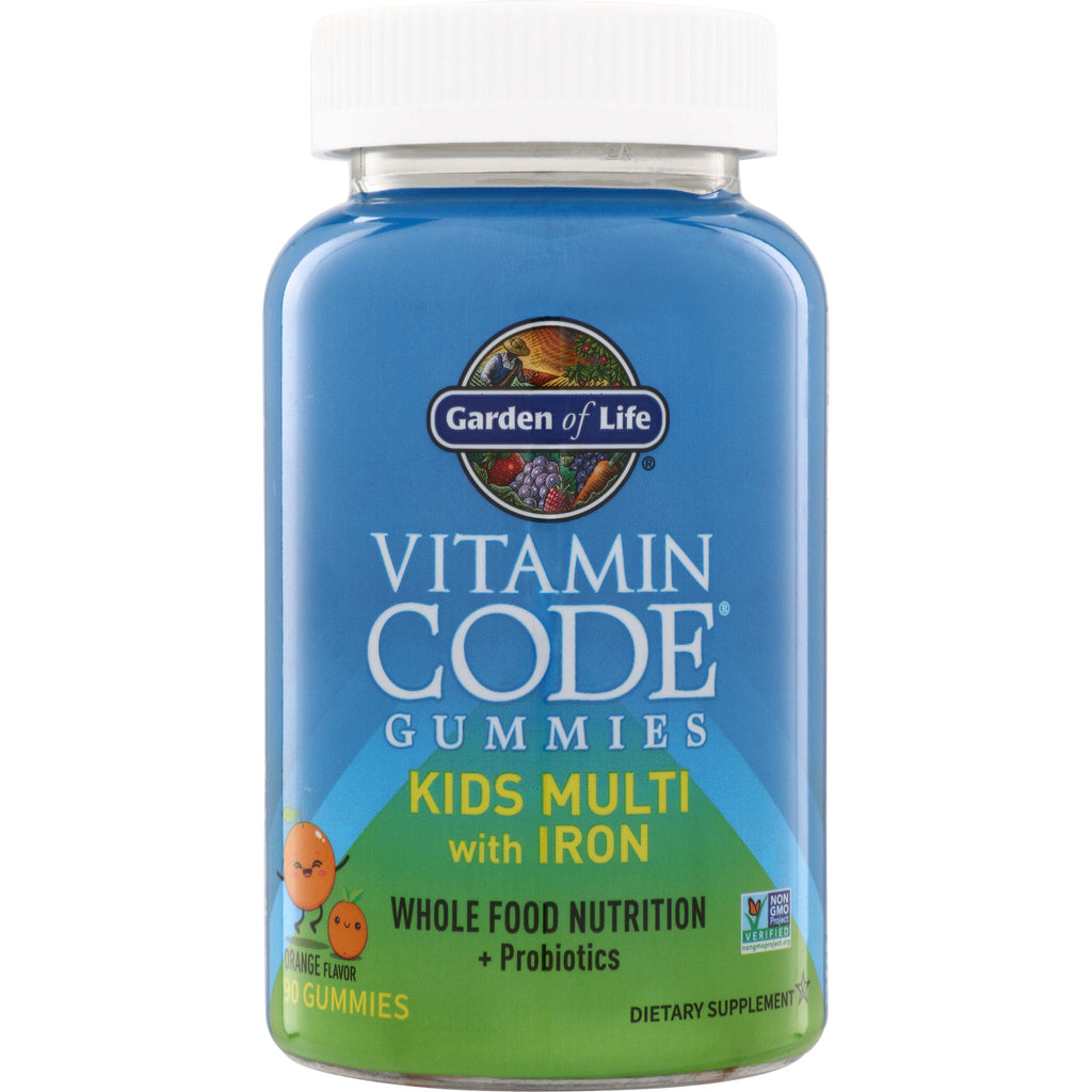 GLF395 | Garden of Life Vitamin Code Gummies Kids Multi with Iron, 90 gummies - Thumbnail