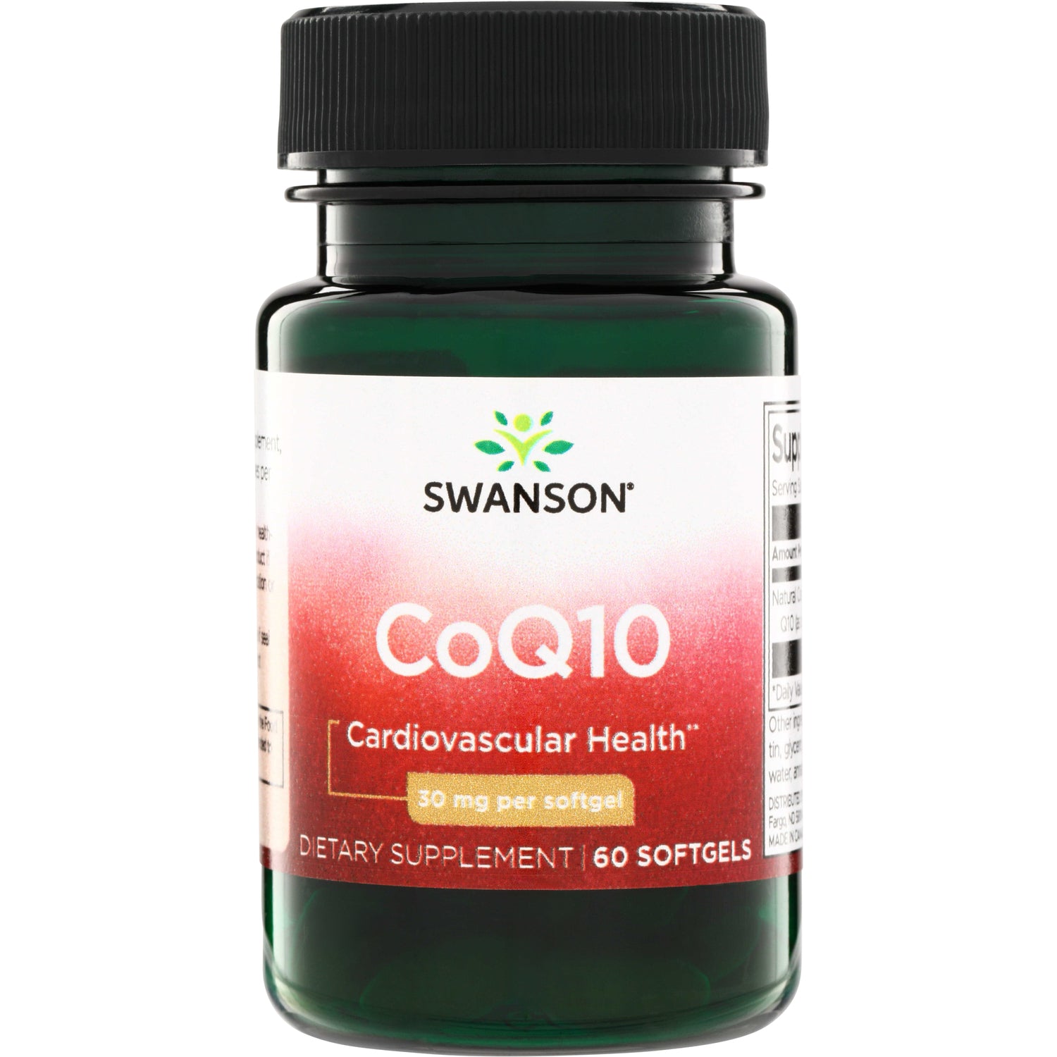 SWU347 | Swanson CoQ10, 30 mg per softgel, 60 softgels for cardiovascular health