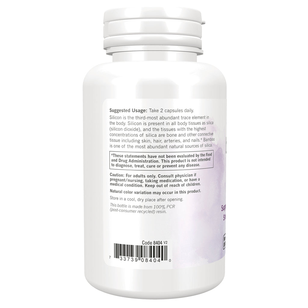 NWF1400 | Back label of white supplement bottle showing suggested usage, caution text, and barcode - Thumbnail