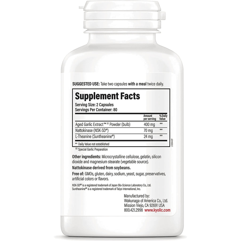 Supplement Facts label on white bottle showing serving size, ingredient amounts, and manufacturer details - Thumbnail