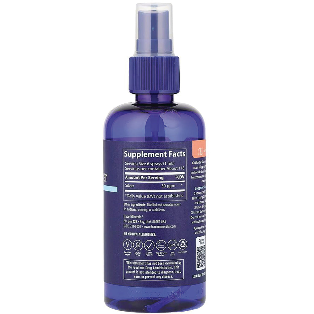 TM097 | Back of blue spray bottle with Supplement Facts panel and ingredients - Thumbnail